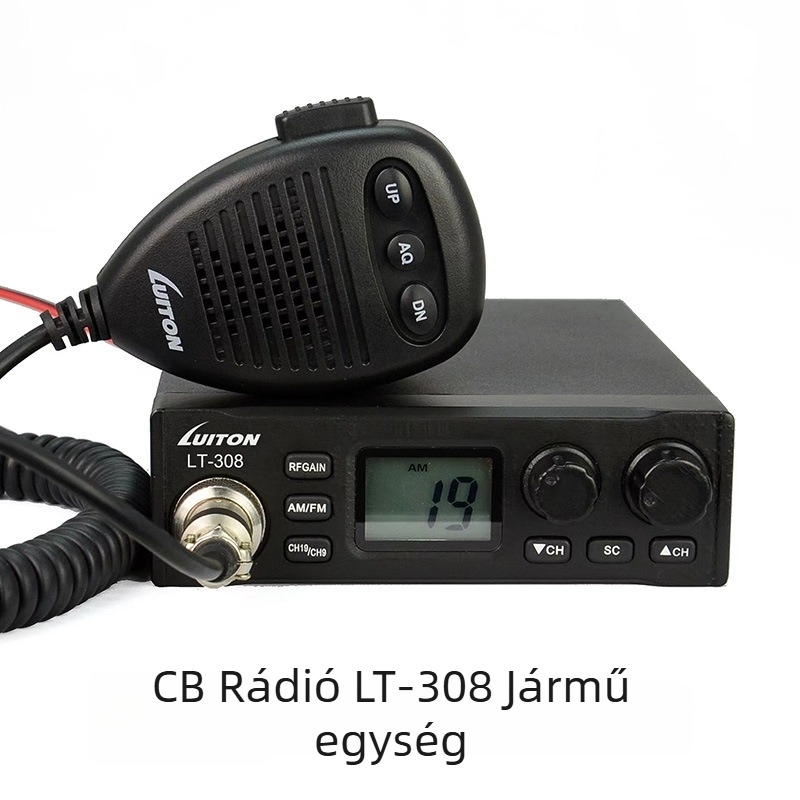 LT-308 Tengerész CB Rádió, Járműre Szerelve, 27–39 MHz, 5–10 km Hatótávolság, Lítium Akkumulátor, Porálló