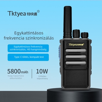G66 hordozható amatőr rádió, 400-520 MHz, 10W, 16 csatorna, 3-5 km