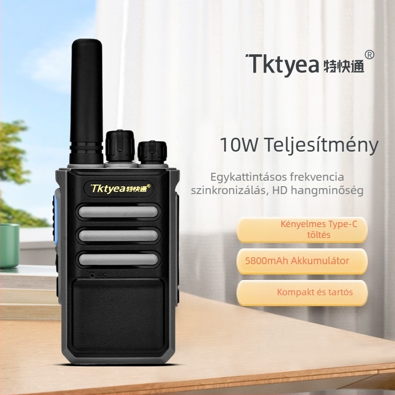 G66 hordozható amatőr rádió, 400-520 MHz, 10W, 16 csatorna, 3-5 km