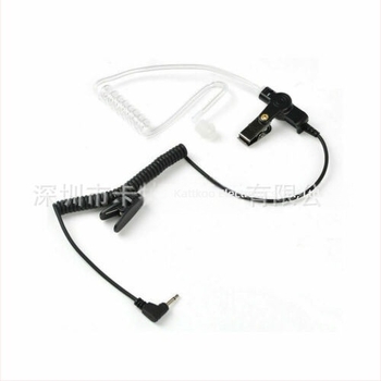 Ding Hong 3,5 mm-es fülhallgató légcsővel Walkie-Talkie-hoz, 200 cm kábel