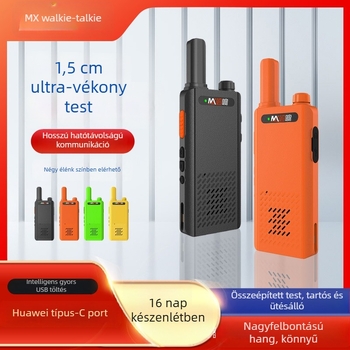 Professzionális kézi rádió i9: 400-470 MHz, 5 W, 16 csatorna, lítium-ion akkumulátor