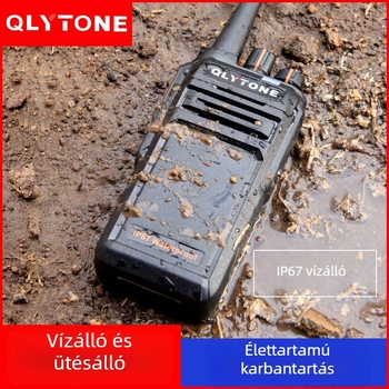 Lu Yitong vízálló walkie-talkie, 18W, 400-480 MHz, 16 csatorna, 5-10 km hatótávolság, 5000 mAh akkumulátor