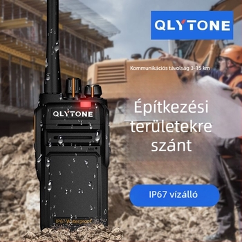 Lu Yitong vízálló walkie-talkie, 18W, 400-480 MHz, 16 csatorna, 5-10 km hatótávolság, 5000 mAh akkumulátor