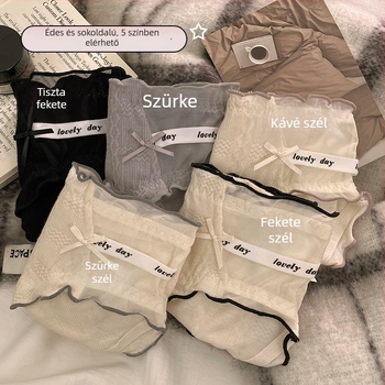 Női középmagas viszkóz alsónemű, színazonos mintázat, pamut alátét a szeméremtájékon, légáteresztő