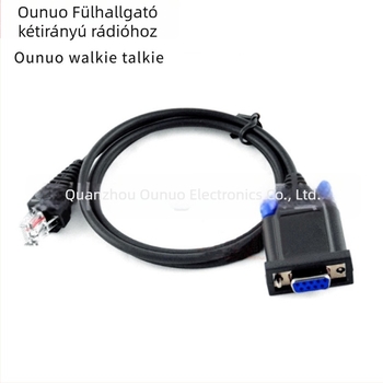 Nyolcpin-soros programozó kábel Walkie-Talkie készülékhez TK-868G/768G/TM-271A — Ouno, porálló, 1,5–3 km hatótávolság