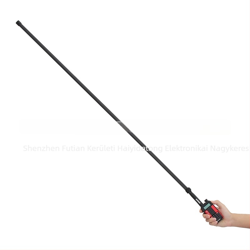 HYD antenna, 136–520 MHz tartomány, akár 1,5 km hatótávolság, akkumulátor nélkül, esés elleni funkció