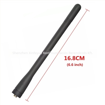 KRA-26 antenna TK280, TK2170, TK2180, TK3312, NX220, TK2207G – VHF; frekvencia-tartomány 1,5–3 km; elméleti kommunikációs távolság 10–50 km; akkumulátor nélkül