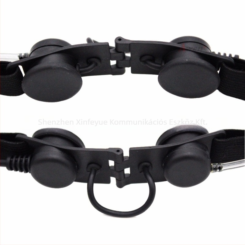 YIDATON Z2003 taktikai torokmikrofonos headset – 1.5-3 km hatótávolság, 1.2 m kábel, akkumulátor nélkül, zavar elleni védelem