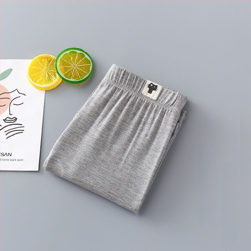 Kislányok Koreai-stílusú cropped leggings, karcsú szabás, középmagas derekú, Modal anyag (95% viszkóz), tavasz 2023, 3–8 éveseknek