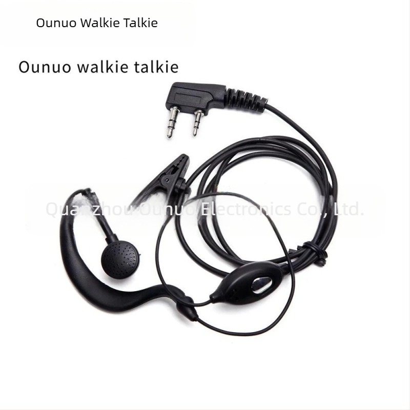 Baofeng UV-5R/888S-kompatibilis walkie-talkie headset, K-típusú csatlakozó, ütésálló, akkumulátor nélkül, 1,5–3 km / 5–10 km hatótávolság