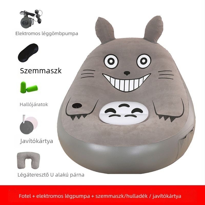 Felfújható egyszemélyes kanapé, otthoni használatra, amerikai stílus.