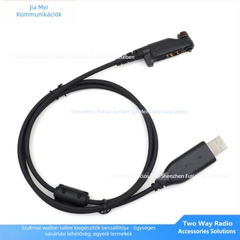 Hytera HP602/HP682/HP702/HP782 USB programozó kábel — kompatibil RPC-HP600-U, RPC-MT680Plus-U; 128 csatorna; frekvenciasáv 5–10 km; RF kimenet 10