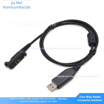 Hytera HP602/HP682/HP702/HP782 USB programozó kábel — kompatibil RPC-HP600-U, RPC-MT680Plus-U; 128 csatorna; frekvenciasáv 5–10 km; RF kimenet 10