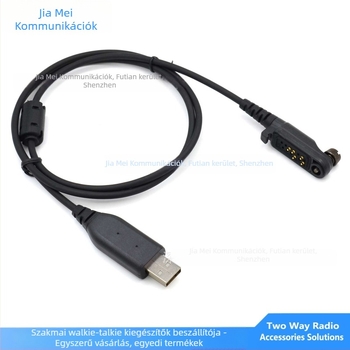 Hytera HP602/HP682/HP702/HP782 USB programozó kábel — kompatibil RPC-HP600-U, RPC-MT680Plus-U; 128 csatorna; frekvenciasáv 5–10 km; RF kimenet 10