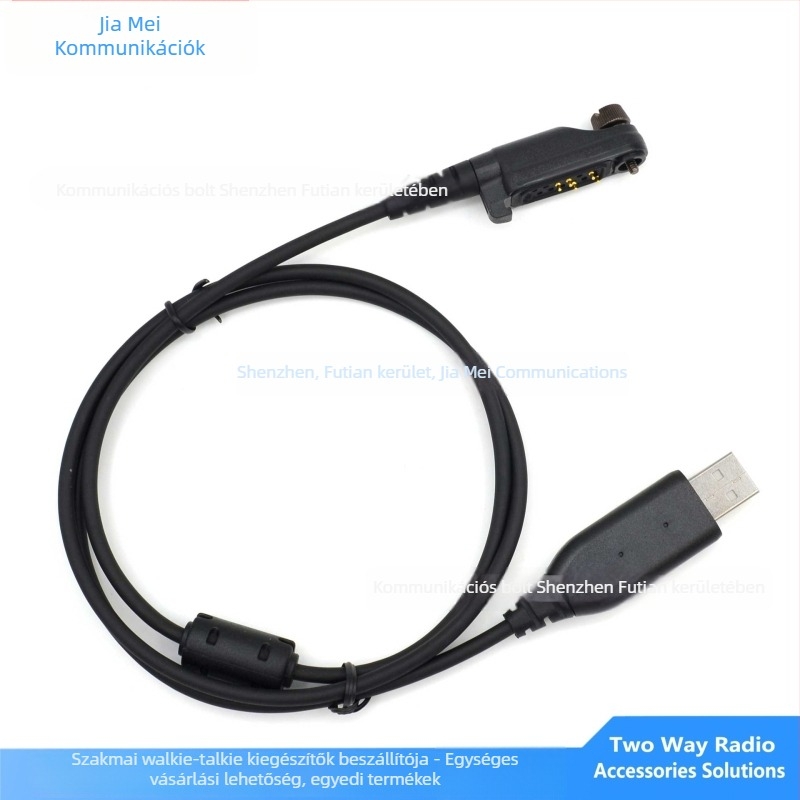 Hytera HP602/HP682/HP702/HP782 USB programozó kábel — kompatibil RPC-HP600-U, RPC-MT680Plus-U; 128 csatorna; frekvenciasáv 5–10 km; RF kimenet 10