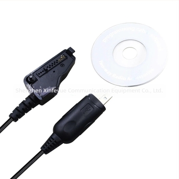 KPG36U írásfrekvencia-kábel USB-eszközökhöz, például NX-200, NX-300, TK2180, TK385, 3140, 3180 — interferencia elleni, hatótáv 1.5-3 km, elem nélkül