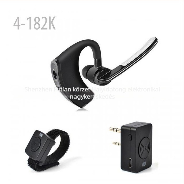 Baofeng UV-5R/UV-82/UV-888S/K-Head kompatibil Bluetooth fejhallgató Walkie-Talkie és adapter – porálló, hatótáv 1,5 km