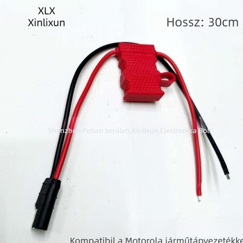 Judel 14 AWG táplálókábel járműre szerelt rádiókhoz, kompatibil GM300, GM3188, GM338, GM950, GM3688