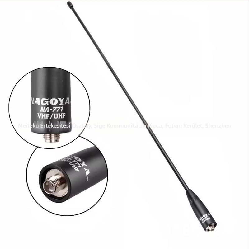 NA771-K kettős szekciójú UV antenna – nagy nyereségű 144/430 MHz Baofeng kézi készülékhez