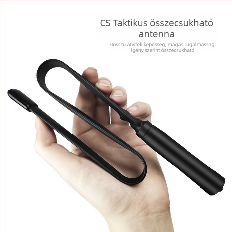 Walkie-Talkie antenna CS Folding Tactical Ruler, SMA női, 136–520 MHz, 3–5 km hatótáv