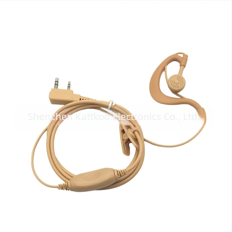 Walkie-Talkie fejhallgató, Modell K, hatótáv 3–5 km, nincs akkumulátor, 120 cm kábel, porálló