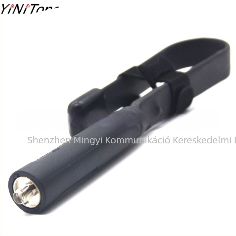Antenna - hajtogatható SMA-Female, Baofeng UV-5R-kompatibilis, 10–50 km kommunikációs hatótáv, akkumulátor nélkül, zavarvédelmi funkció