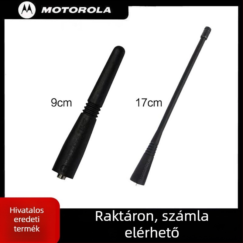 Motorola antenna XIR C1200/C2660/P3688/A8i/GP3188 – 1,5–3 km hatótáv, vízálló, akkumulátor nélkül