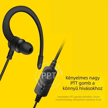 Baofeng 995 fejhallgató K-head kézi walkie-talkie-hoz, impedancia 0,5 Ω