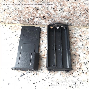 Intuo Akkumulátor-doboz UV5R hosszított tok, kompatibilis a 5R sorozat Gen 1–3-mal és az F8+/F8HP akkumulátorhéjével