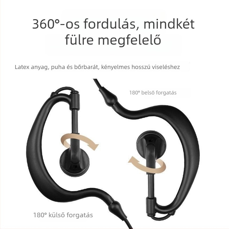 Mini vezetékes fülhallgató Type-C csatlakozóval walkie-talkie-hoz – anti-interference, akkumulátor nélkül, hatótávolság akár 50 km