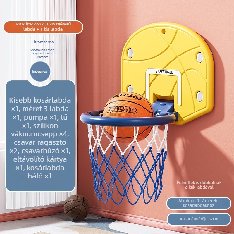Antelope gyerekeknek szóló csendes kosárpalánk – falra szerelhető, állítható magasságú, beltéri és kültéri használatra