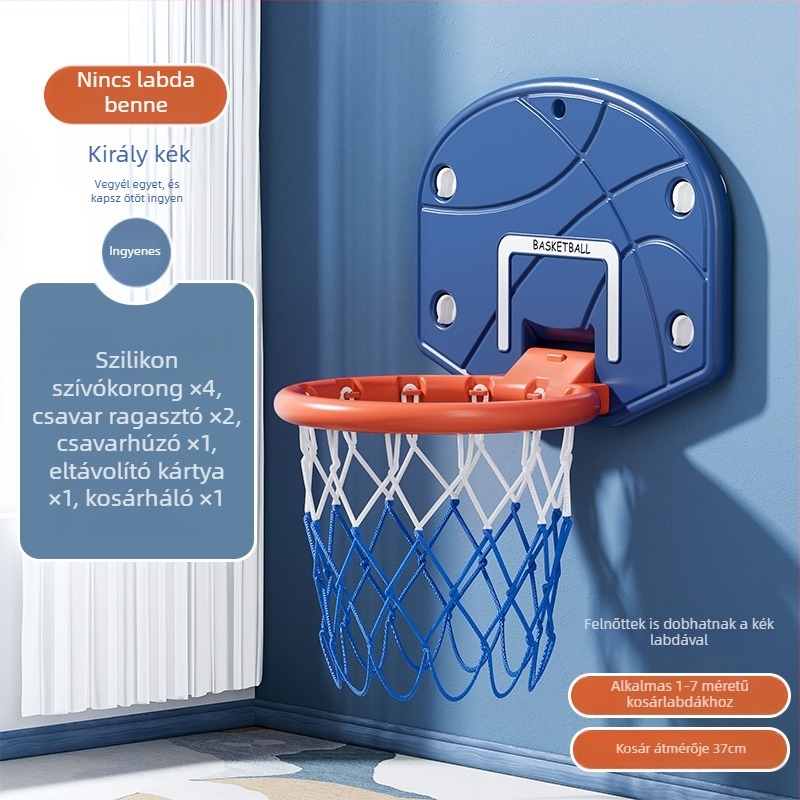 Antelope gyerekeknek szóló csendes kosárpalánk – falra szerelhető, állítható magasságú, beltéri és kültéri használatra