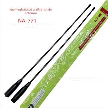 Judel kézibeszélőhöz tartozó antenna, 144/430 MHz, nyereség 2.15/3.0 dBi, impedancia 50 Ω, vízálló