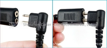 Walkie-talkie fejhallgató kiegészítő kábel, Ding Hong M modell, 200 cm, M-M csatlakozók, kommunikáció kártya behelyezés nélküli