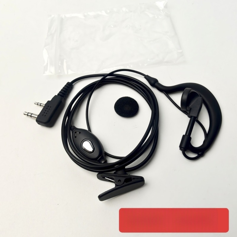 K-Head univerzális walkie-talkie headset köves fülcsippel, kompatibil Baofeng 888S