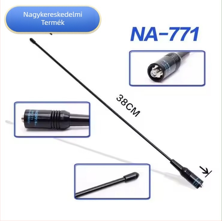 NA771 antena walkie-talkie - kettős sávos növelés, interferencia-mentesítés, frekvenciasáv alatt 1,5 km