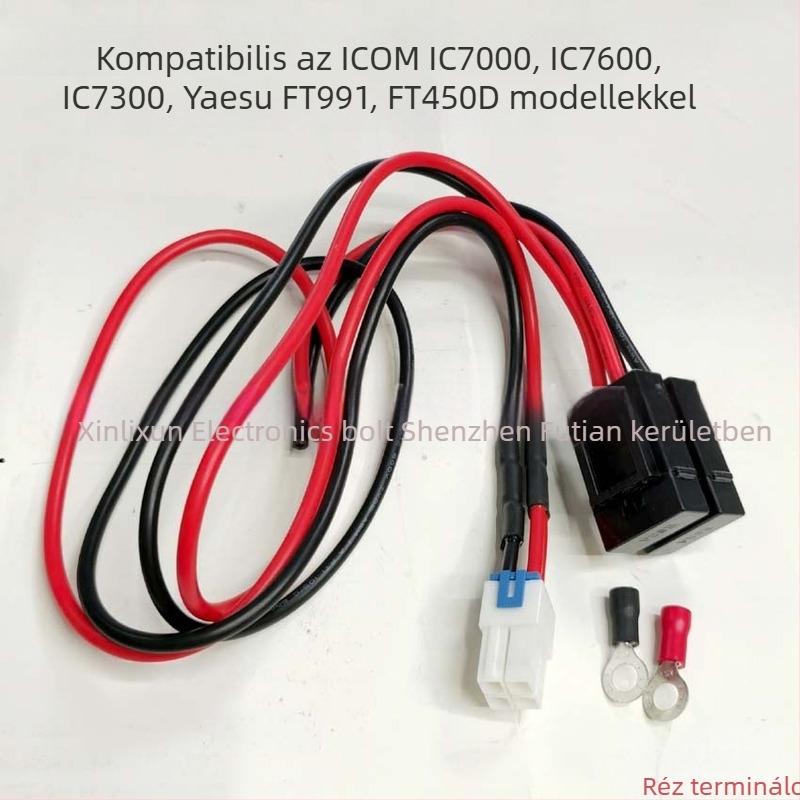 Judel rádiótápellátó kábel IC7100 IC-7000 IC7600 7300 FT991 FT450D
