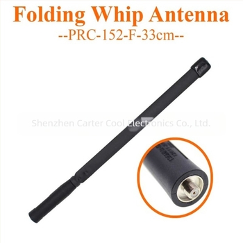 Baofeng UV-5R/82 888S kompatibilis UV kétsávos hajlékony CS taktikai antenna, SMA-F csatlakozó, hossz 33 cm