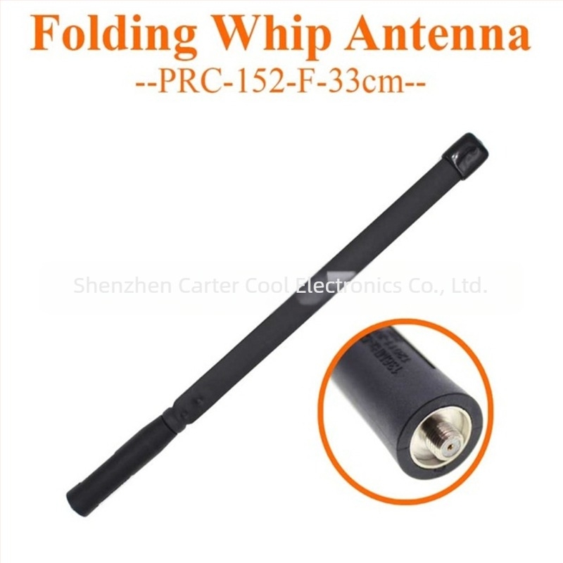 Baofeng UV-5R/82 888S kompatibilis UV kétsávos hajlékony CS taktikai antenna, SMA-F csatlakozó, hossz 33 cm