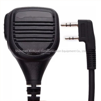 K-fejű vállmikrofon walkie-talkie-hoz — kompatibil Baofeng 5R, 888S, Quansheng K5/K6, TYT; ütésálló; hatótáv 1,5–3 km; akkumulátor nélkül