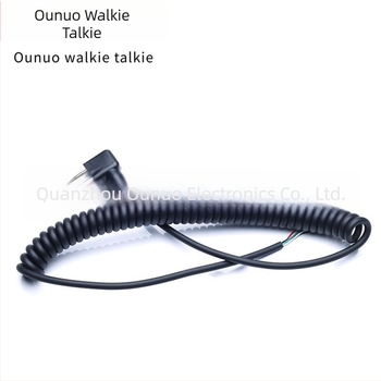 Walkie-Talkie mikrofonkábel, 4-vezetékes, kompatibilis a Motorola M-head-del, GP68/88/88S/3188/300, akkumulátor nélkül, porálló