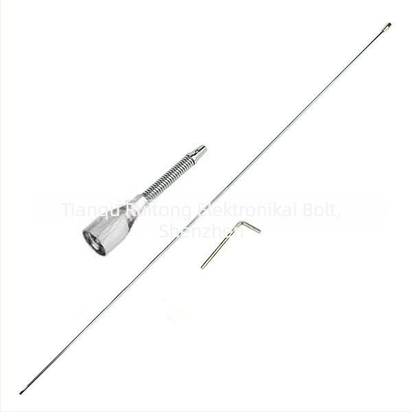 Autóantenna VHF 136–174 MHz, 50 Ω, 2,15 dB nyereség, porálló