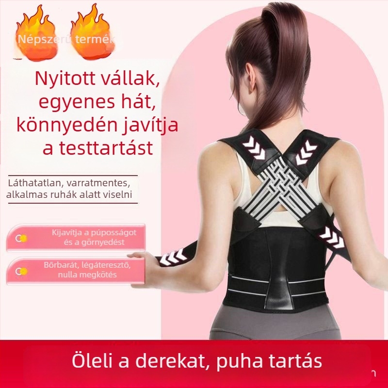 Új tartásjavító hátöv vékony pántokkal, felnőtteknek és tiniknek