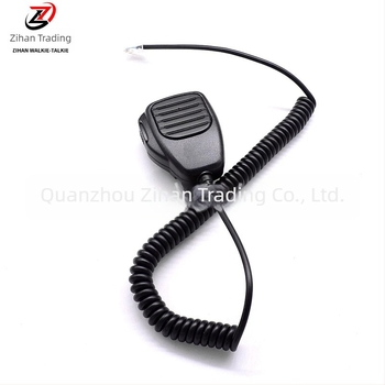 Autóba szerelt walkie-talkie mikrofon Crystal fej IC220H – kézi mikrofon, 5–10 km hatótáv, elem nélküli, porálló