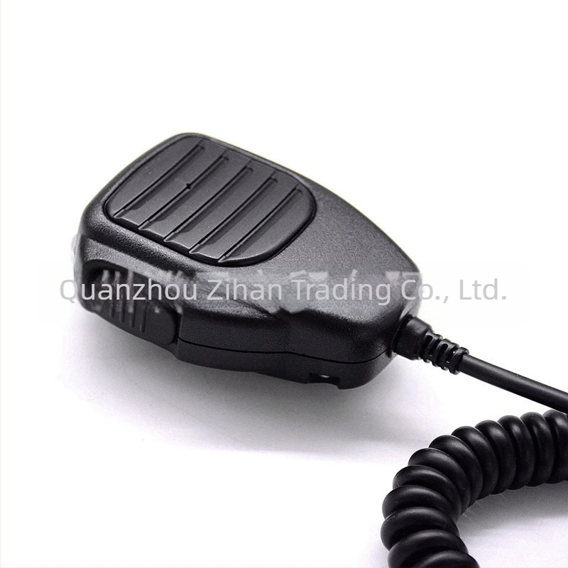 Autóba szerelt walkie-talkie mikrofon Crystal fej IC220H – kézi mikrofon, 5–10 km hatótáv, elem nélküli, porálló
