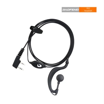 Baofeng fejhallgató kábel BF-UV5R/888S-hez, modell 992, hossz 80, impedancia 6 Ω