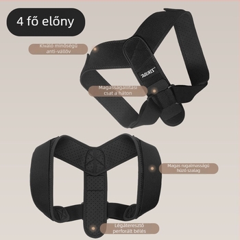 AOLIKES Testtartás-korrektor HB-3108, nylon, hátsó öv