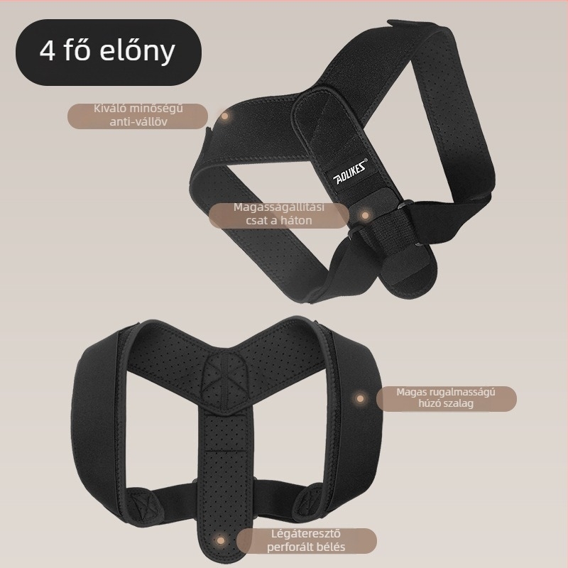 AOLIKES Testtartás-korrektor HB-3108, nylon, hátsó öv