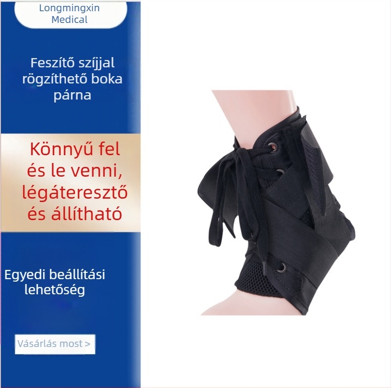 Ortho LongStar Bokatámasztó sportvédő – Oxford anyag, PP webbing, nylon kampó és velúr, rugalmas szalag; Lábvédelem