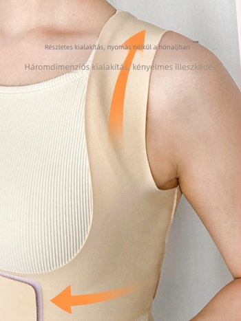 Válltartás-korrigáló pánt - nem-ortopédiai, láthatatlan hátsó támogatás felnőtt nőknek, anyag: nejlon és spandex, jóga/edzés